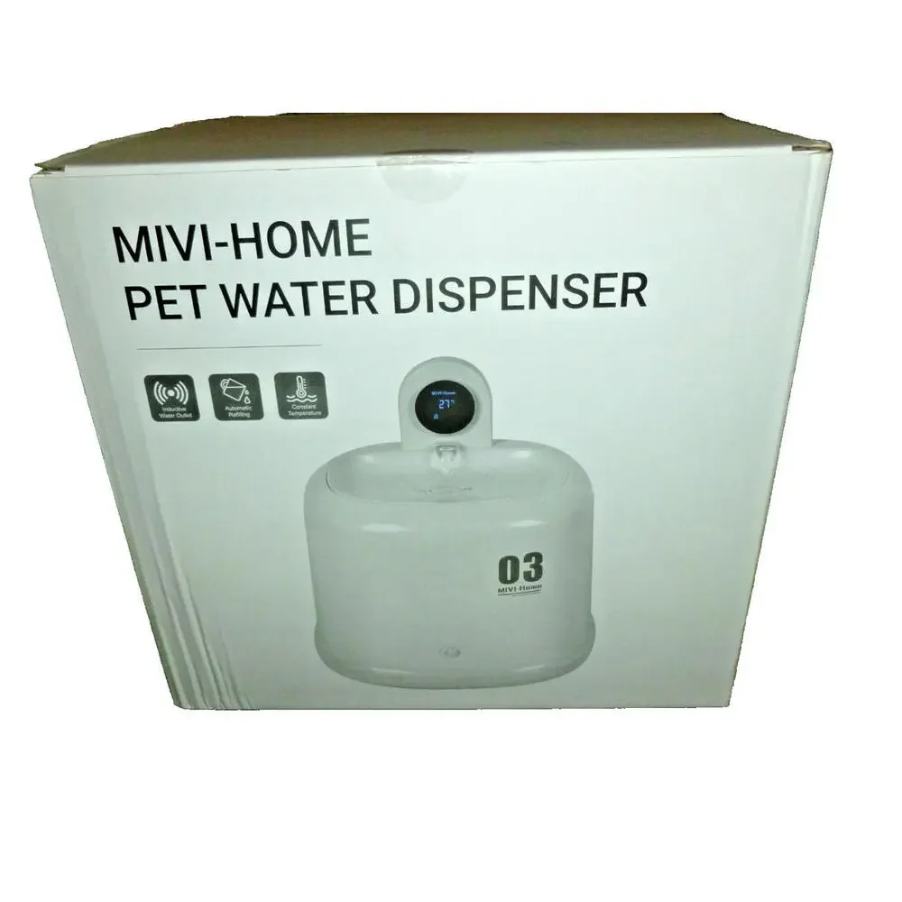 MIVI NEW Pet Cat Dog Water Electric Fountain Automatic Drinking Dispenser Bowl‎